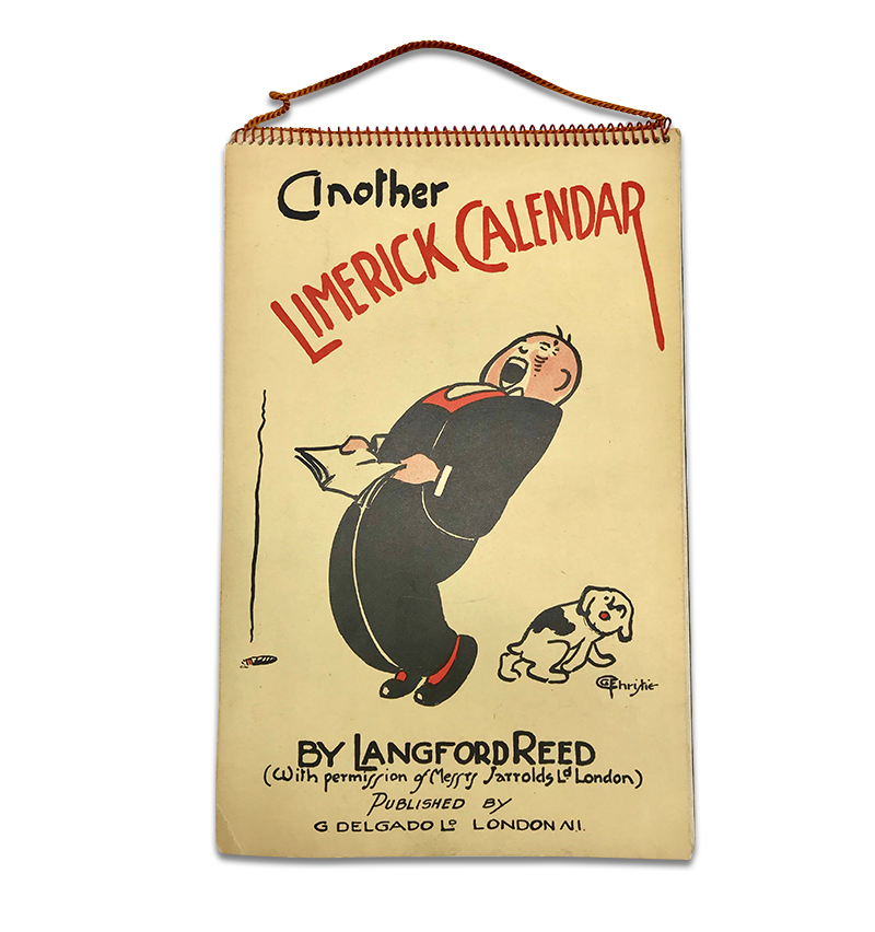 Vintage Langford Reed Limeric Calendar