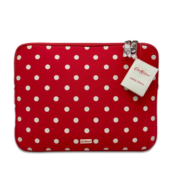 Cath Kidston Laptop Sleeve Red With White Spots