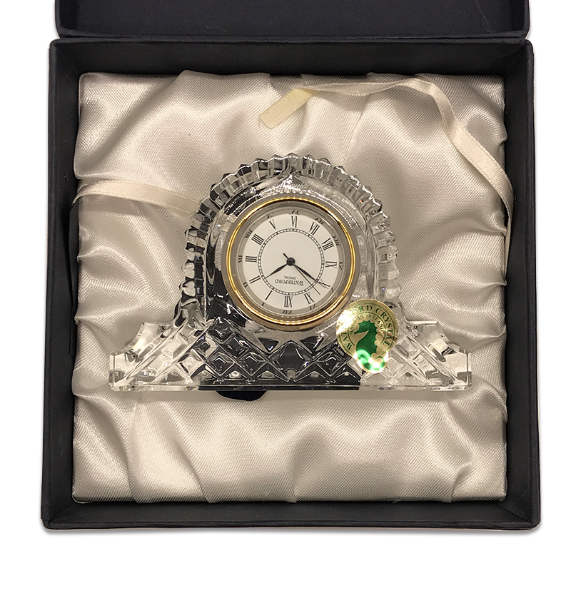 Miniature Presentation Waterford Crystal Desk Clock