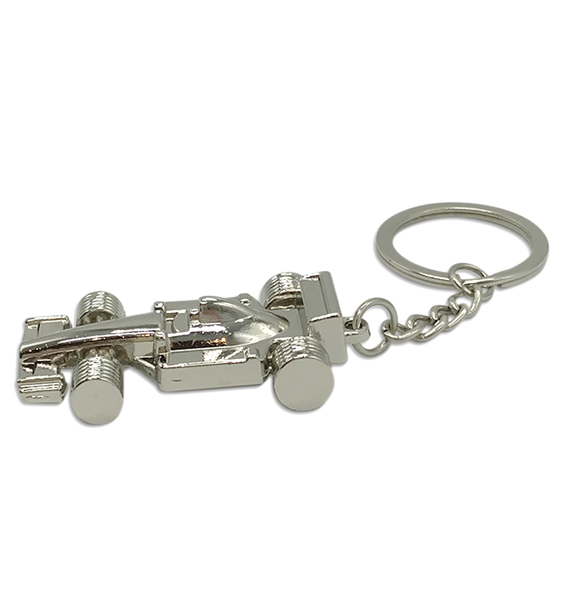Silver Zinc Racing Car Keyring – Wearenotashop