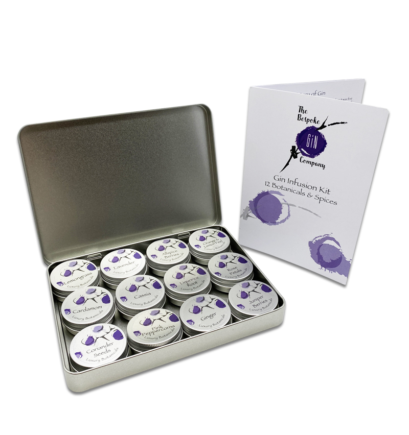 Gin Botanical Infusions Kit Set Of Twelve Botanicals And Spices For