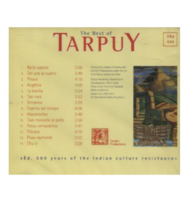 Runa Pacha The Best Of Tarpuy Musica De Los Andes CD