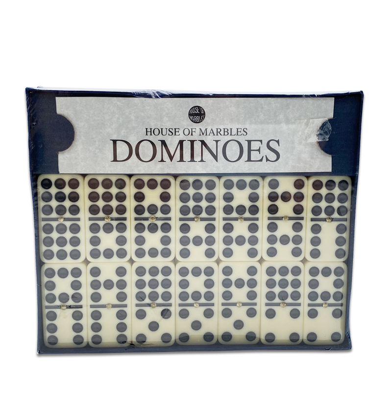 Quality Vintage Boxed Double Nine Dominoes House Of Marbles Circa