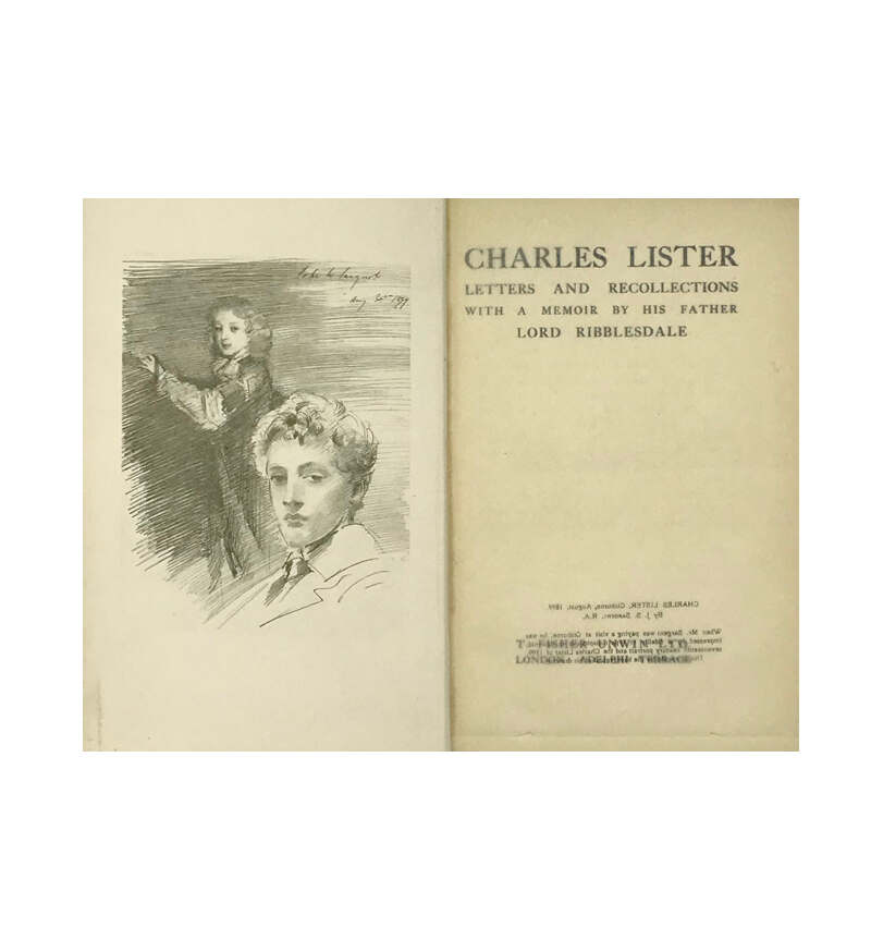 FIRST EDITION 1917 PLUS 2 PERSONAL LETTERS. Charles Lister, Letters And ...