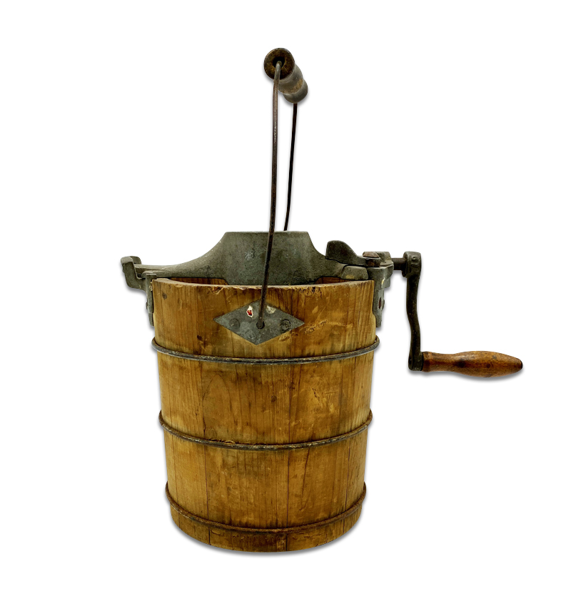 Antique Shepards Lightening One Quart Ice Cream Churn