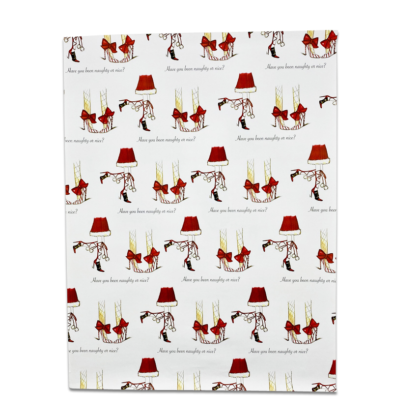 Christmas Wrapping Paper – Have You Been Naughty Or Nice? – Wearenotashop