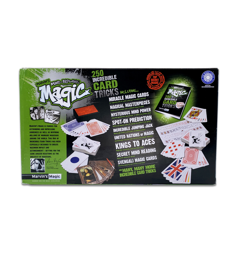 Marvin’s Magic MindBlowing 250 Card Tricks Set With Illustrated