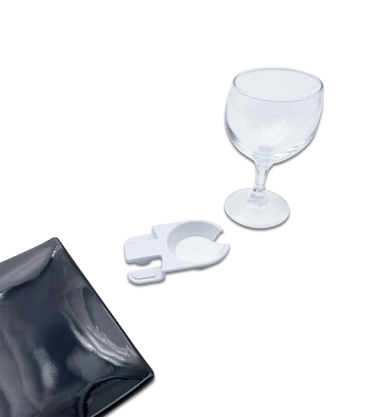 Packs Of Drinkstuff Wine Glass Plate Clips White
