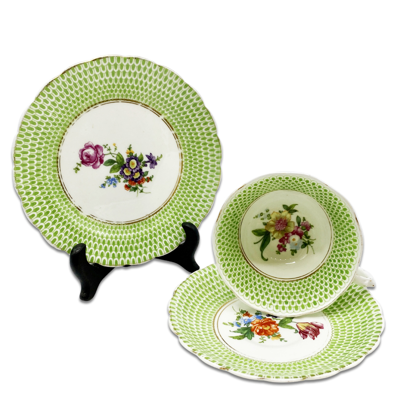 Vintage Bone China Three Piece Tea Cup, Saucer And Side Plate – New ...