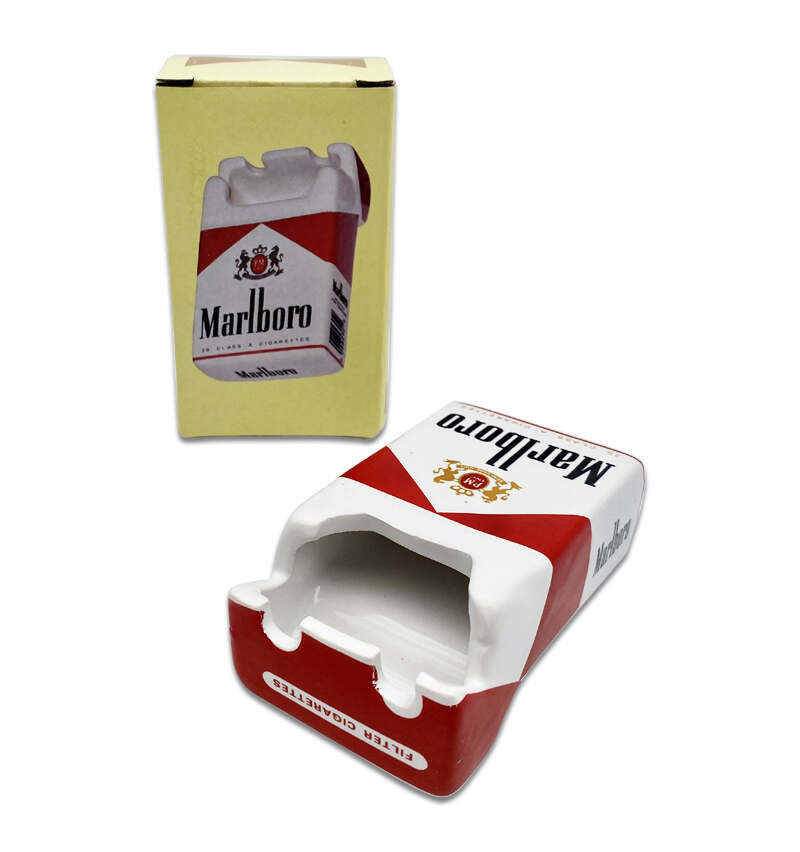 Quirky Ceramic Ashtray – Marlborough Cigarette Box